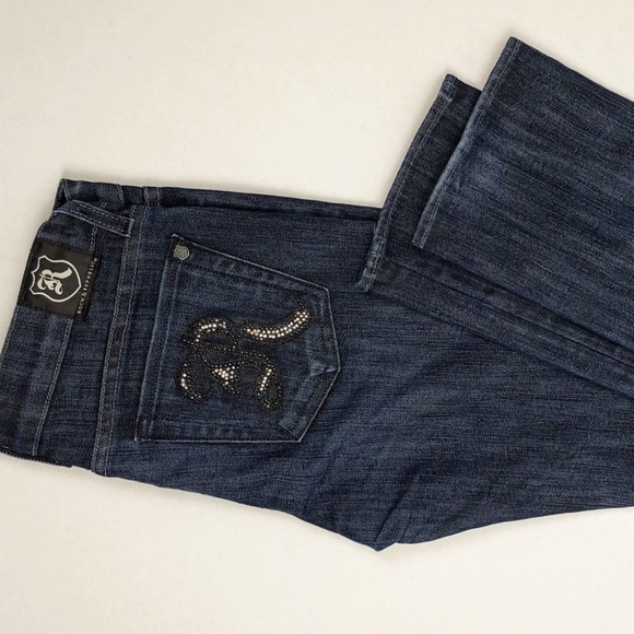 Rock & Republic sz 28 Cosbie Dark Jeans 32x34 - Picture 1 of 8